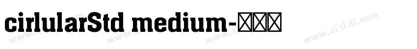 cirlularStd medium字体转换